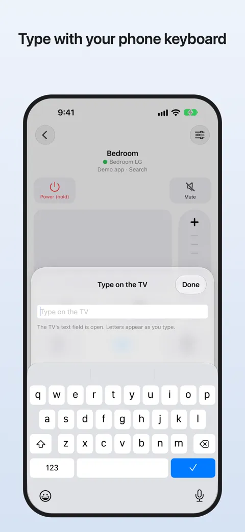 Screenshot: Type with your phone keyboard